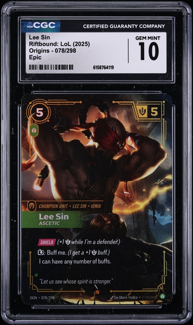 2025 Riftbound: LoL League of Legends Lee Sin