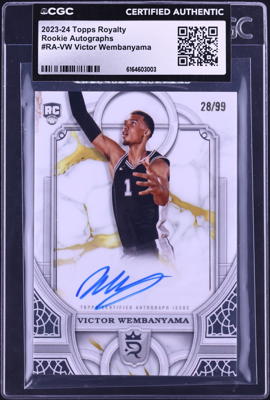 2023 Topps Royalty Rookie Autographs Victor Wembanyama