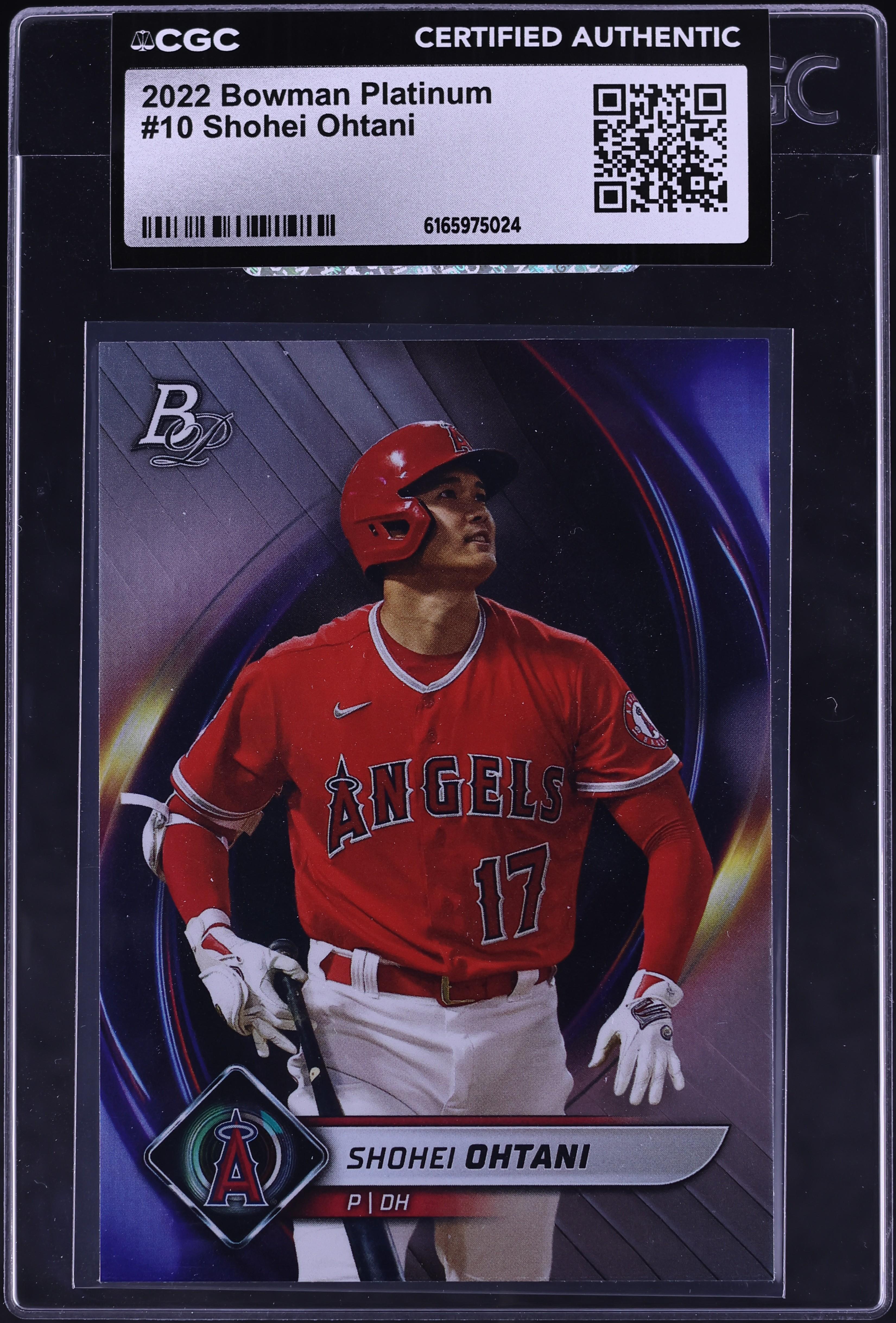 2022 Bowman Platinum Shohei Ohtani #10 CGC AUTH