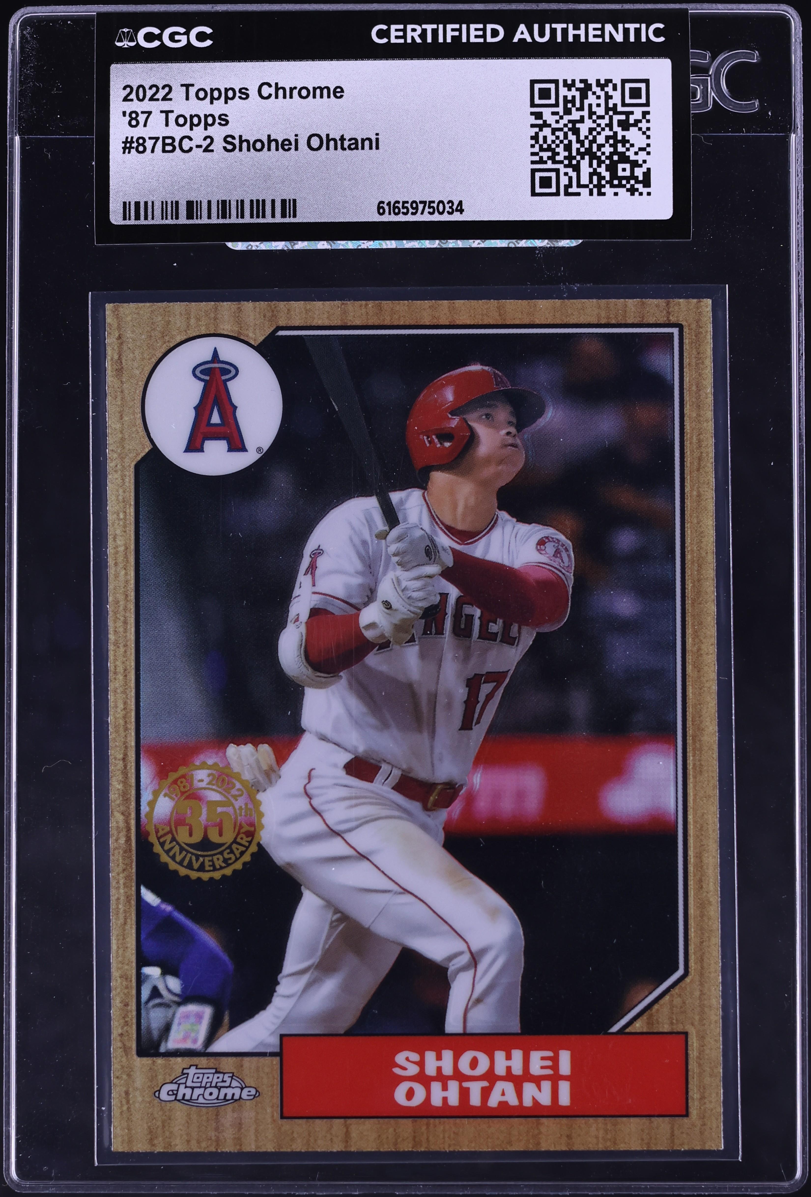 2022 Topps Chrome '87 Shohei Ohtani #87BC-2 CGC AUTH