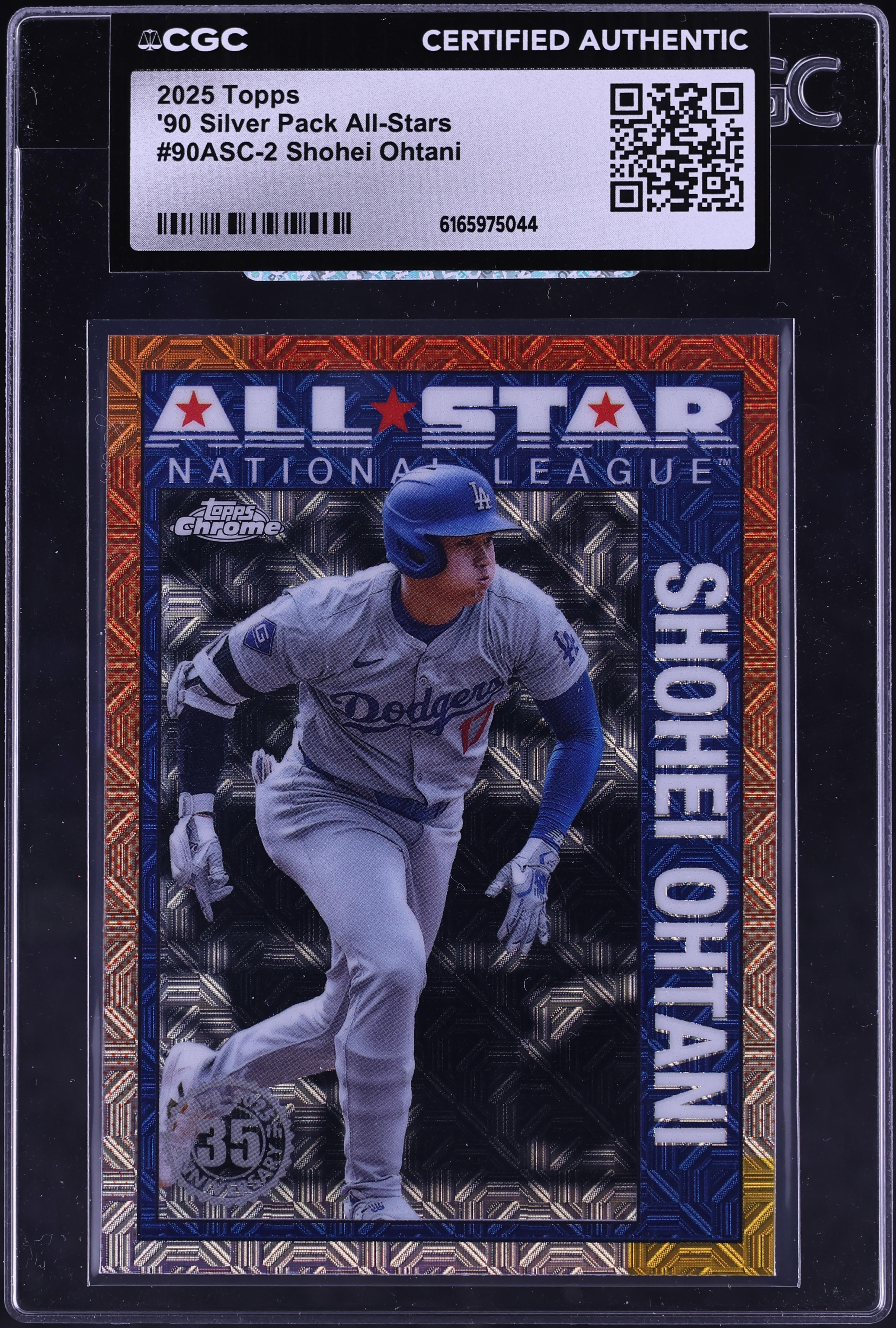 2025 Topps Chrome '90 Silver Pack All-Stars Shohei Ohtani #90ASC-2 CGC AUTH