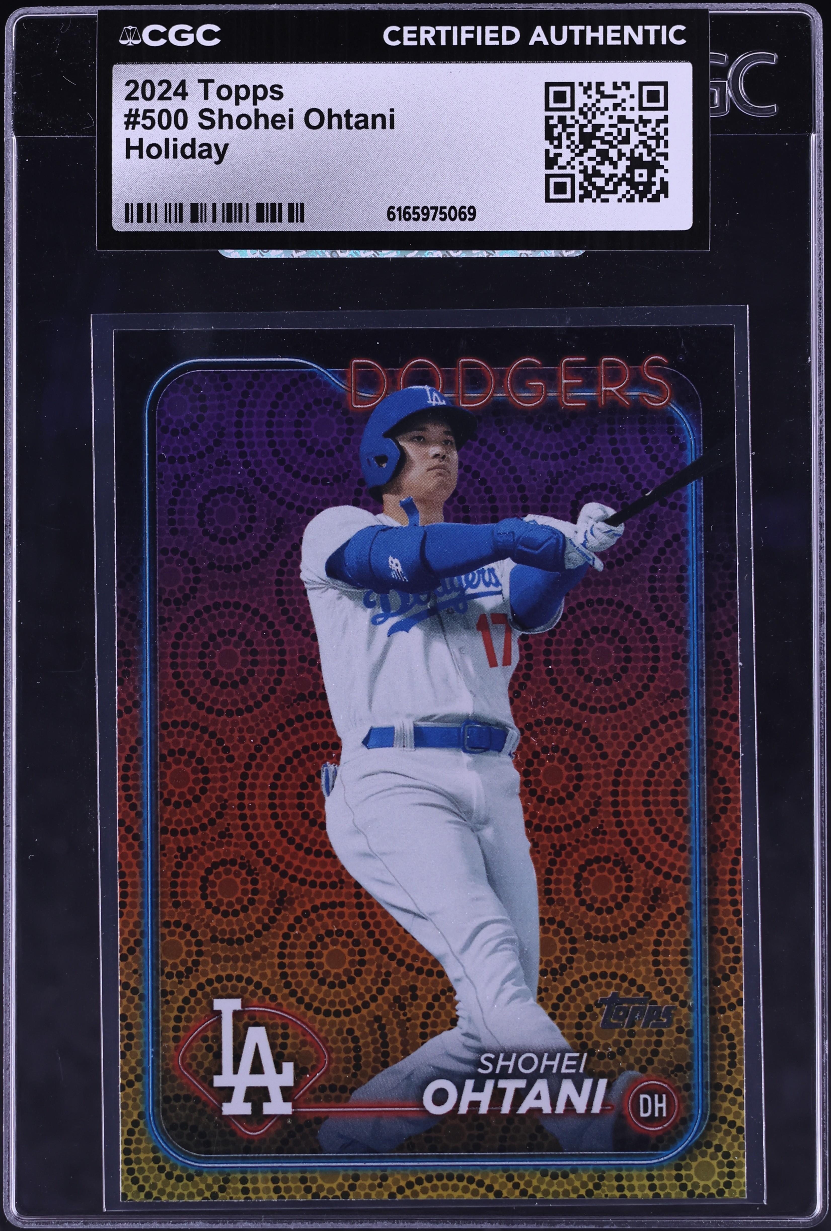 2024 Topps Holiday Shohei Ohtani #500 CGC AUTH
