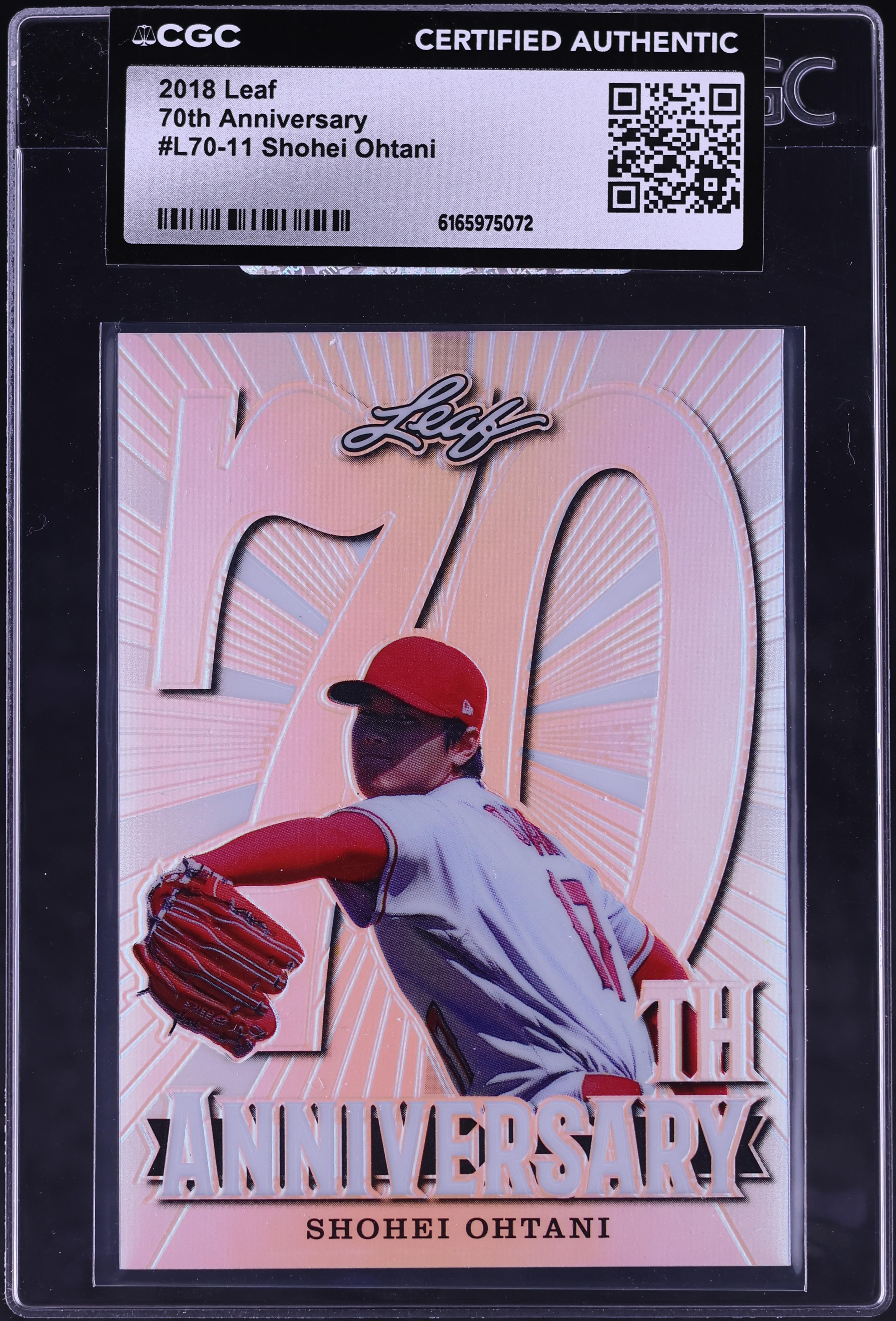 2018 Leaf 70th Anniversary Shohei Ohtani #L70-11 CGC AUTH