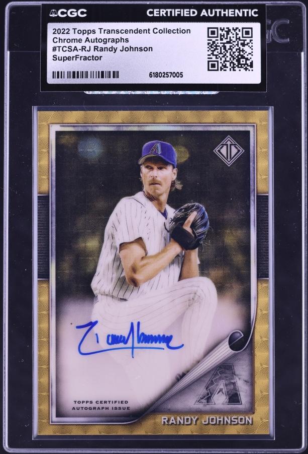 2022 Topps Transcendent Collection Chrome Superfractor Randy Johnson AUTO 1/1 #TCSA-RJ CGC AUTH