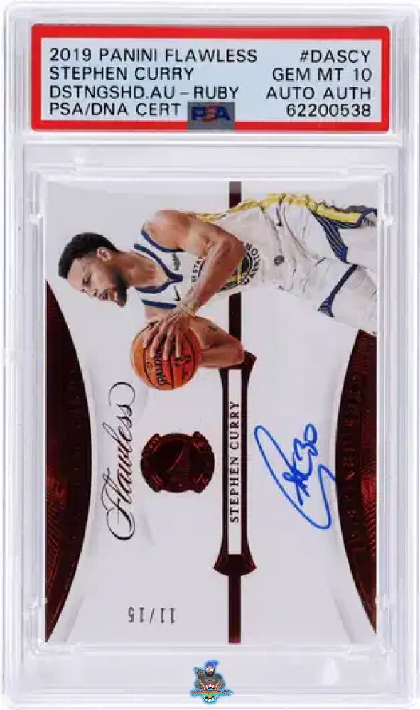 2019 Panini Flawless Distinguished Autograph Ruby Stephen Curry #DA-SCY /15