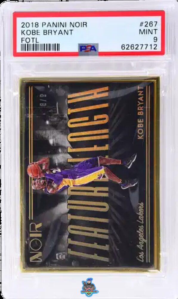 2018 Panini Noir Feature Length Fotl Kobe Bryant #267 /9