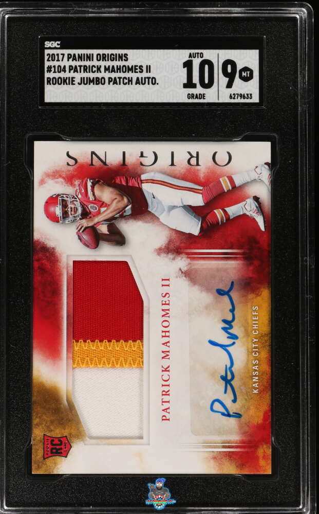 2017 Panini Origins Rookie Jumbo Patch Auto. Patrick Mahomes II #104