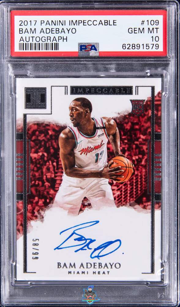 2017 Panini Impeccable Bam Adebayo #109 /99
