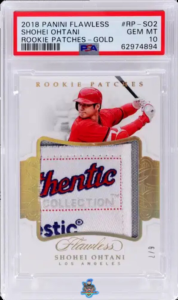 2018 Panini Flawless Rookie Patch Gold Shohei Ohtani #2 /7