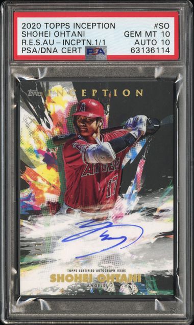 2020 Topps Inception Rookie and Emerging Stars Autographs Inception Shohei Ohtani #RESASO /1