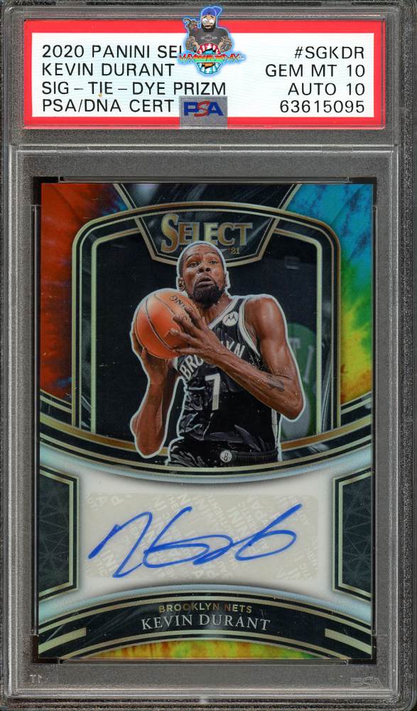 2020 Panini Select Signature Tie Dye Prizm Kevin Durant #28 /25