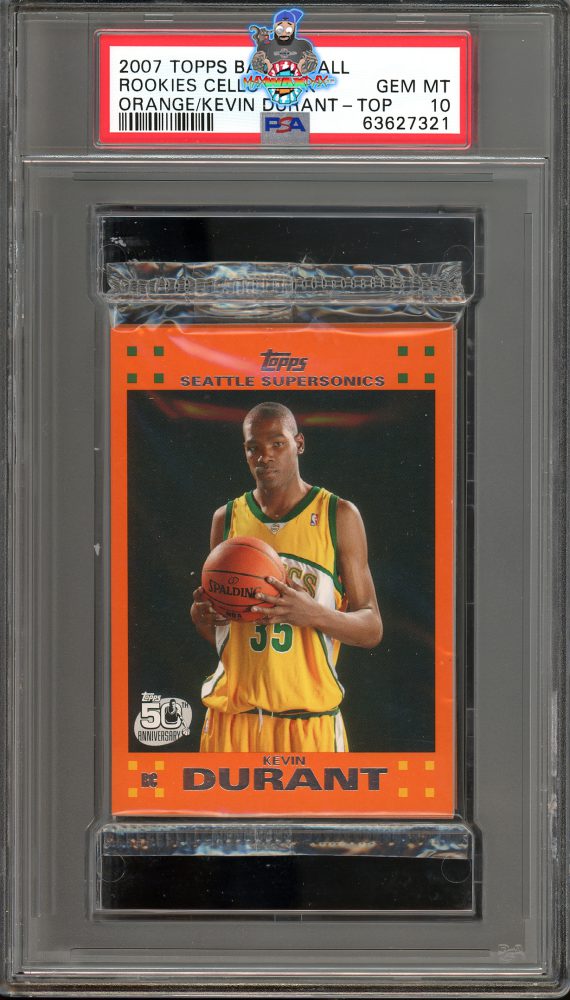 2007 Topps Basketball Rookies Orange Kevin Durant Top Cello Pack