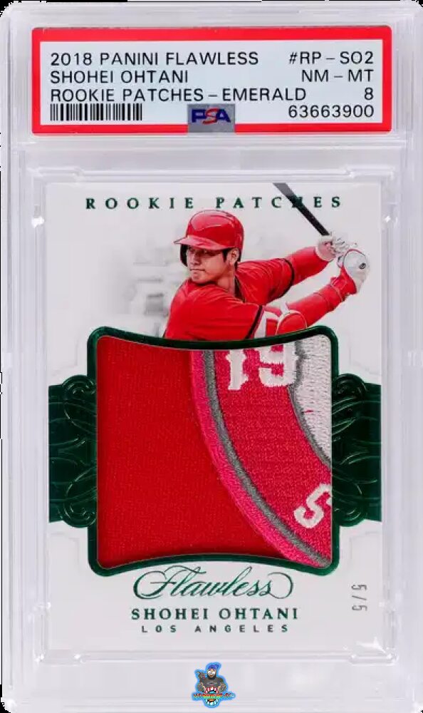 2018 Panini Flawless Rookie Patch Emerald Shohei Ohtani #2 /5