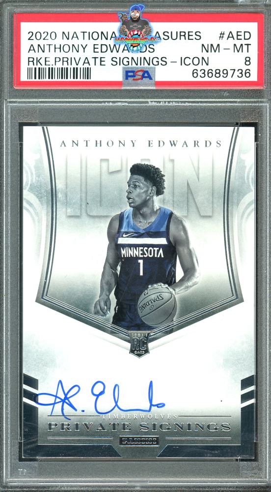 2020 Panini Spectra Private Signings Icon Anthony Edwards #PSI-AED