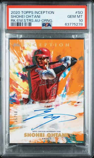 2020 Topps Inception Rookie and Emerging Stars Autograph Orange Shohei Ohtani #RESASO /50