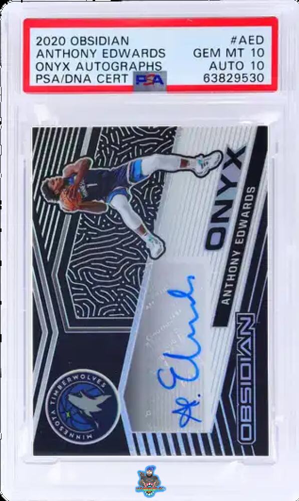 2020 Panini Obsidian Onyx Autographs Anthony Edwards #ONY-AED /99