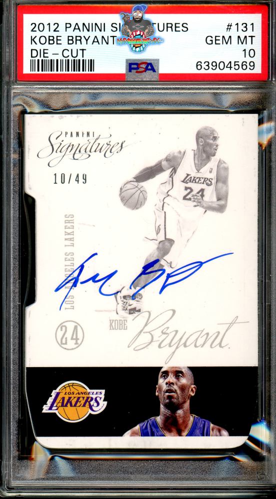 2012 Panini Signatures Die Cut Autograph Kobe Bryant #131 /49