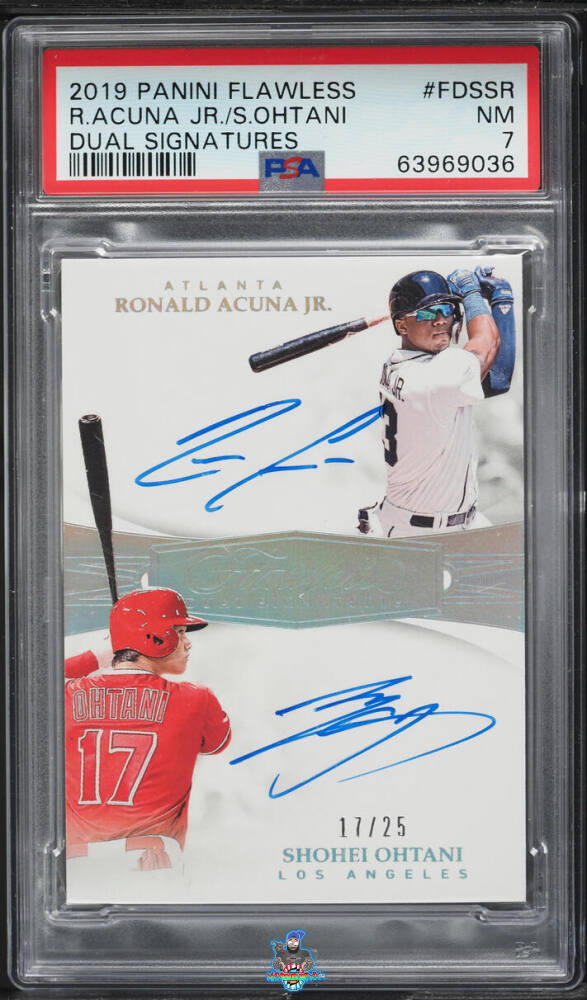 2019 Panini Flawless Dual Signature Ronald Acuna Jr./Shohei Ohtani #4 /25