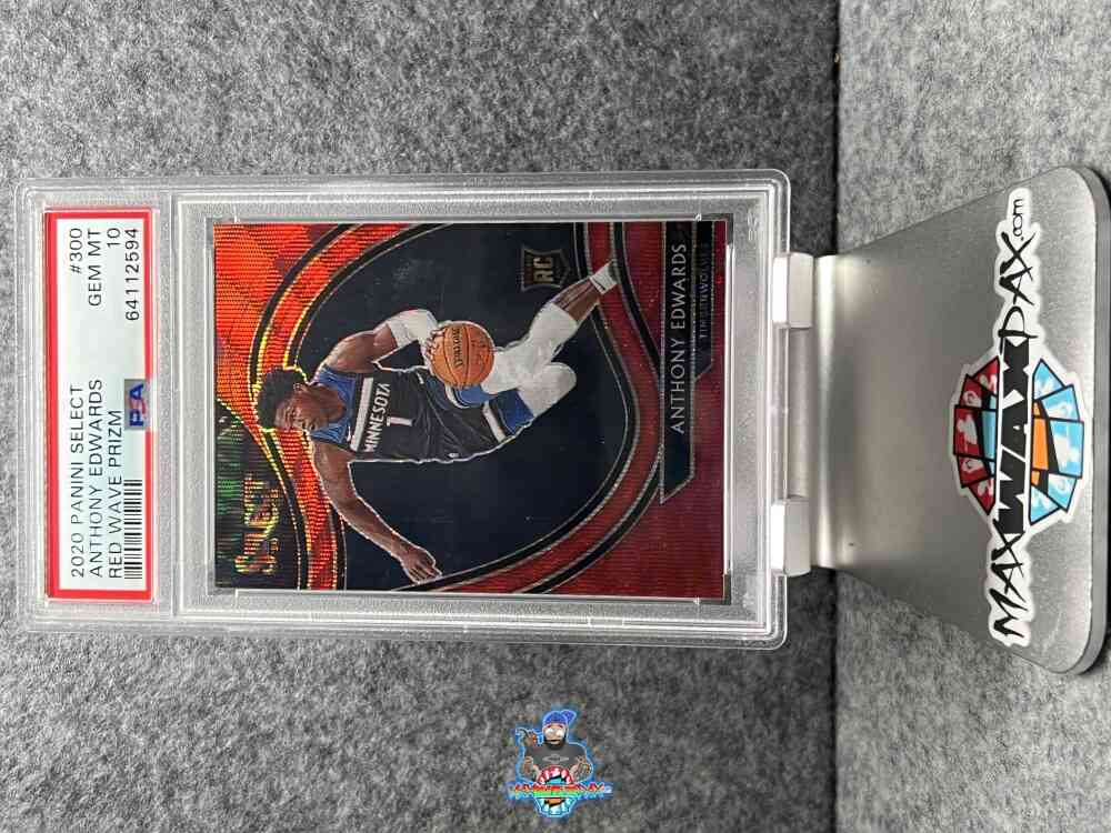 2020 Panini Select Courtside Red Wave Prizm Anthony Edwards #300