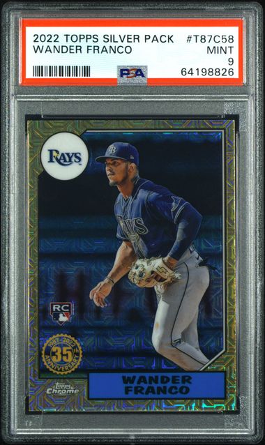 2022 Topps '87 Silver Pack Chrome Wander Franco #T87C58