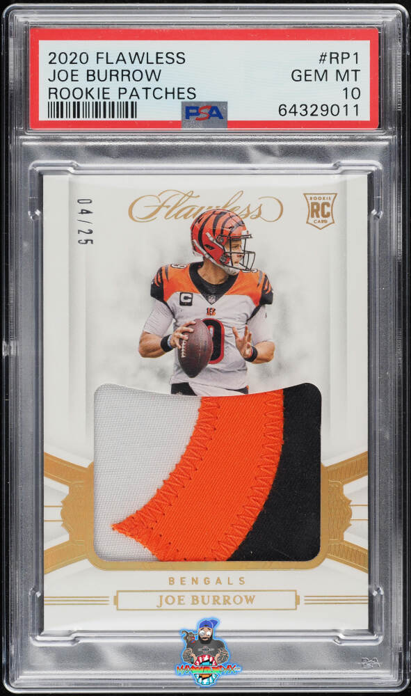 2020 Panini Flawless Rookie Patch Joe Burrow #1 /25