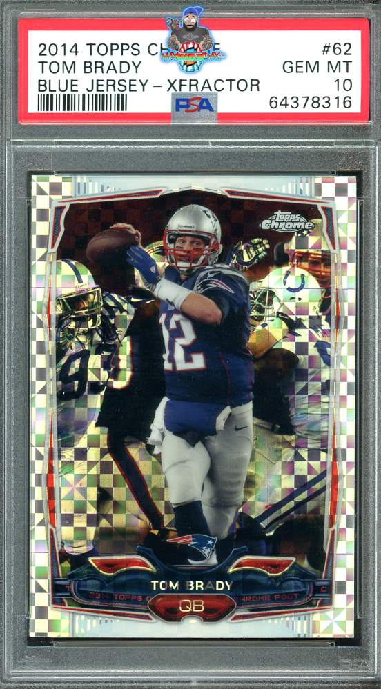 2014 Topps Chrome Xfractor Tom Brady #62