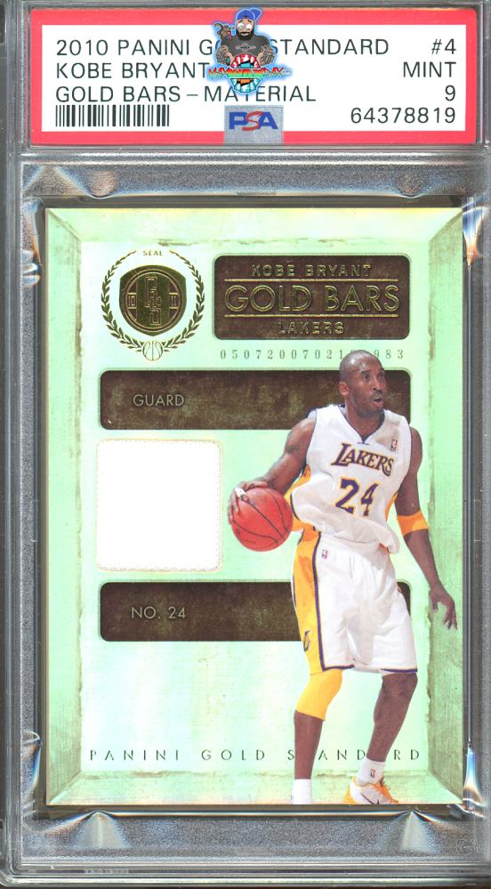 2010 Panini Gold Standard Gold Bars Material Kobe Bryant #4 /199