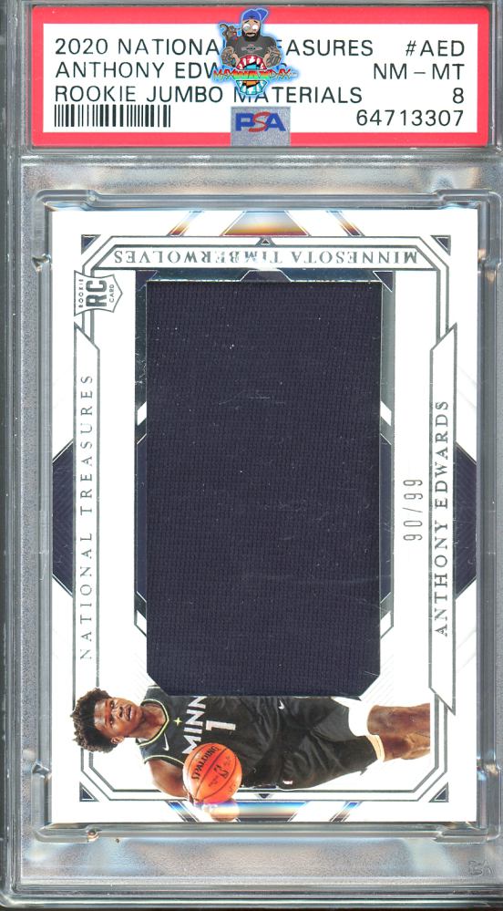 2020 National Treasures Rookie Jumbo Materials Anthony Edwards #21 /99