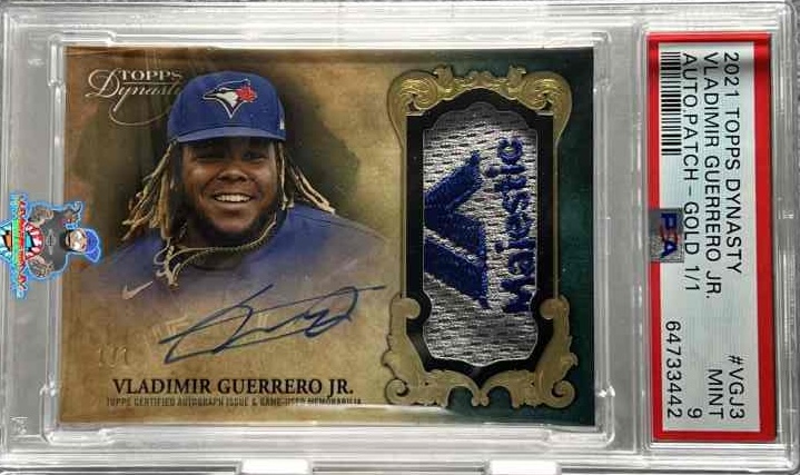 2021 Topps Dynasty Autograph Patch Gold Vladimir Guerrero Jr. #VGJ3 /1