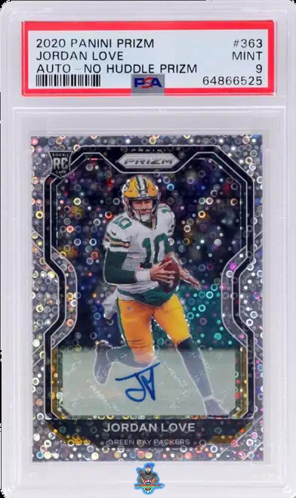 2020 Panini Prizm Rookie Autograph No Huddle Prizm Jordan Love #363