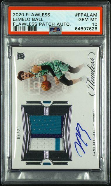 2020 Panini Flawless Lamelo Ball Flawless Patch Autograph