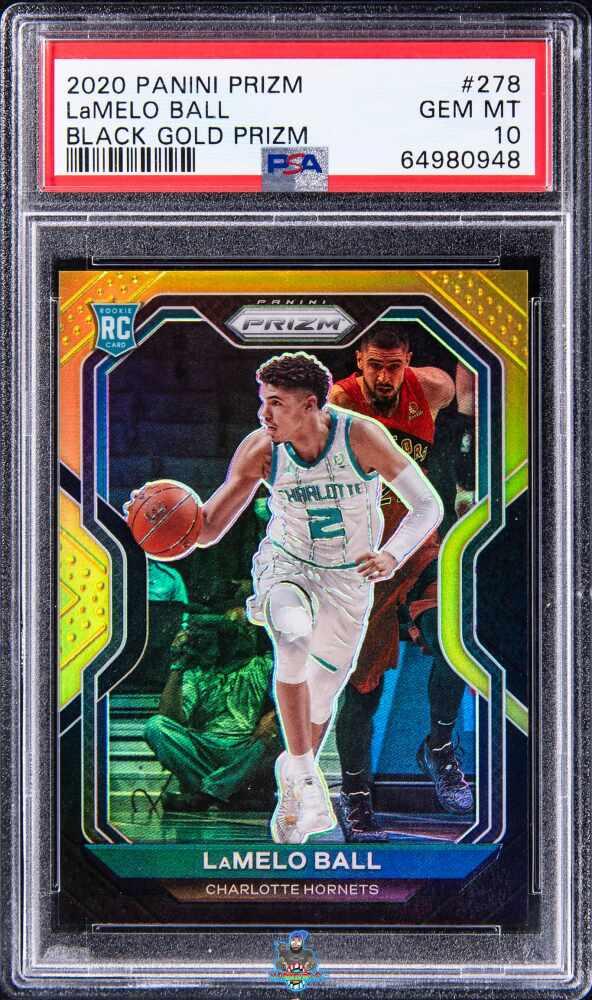 2020 Panini Prizm Prizms Black Gold Lamelo Ball #278 /5