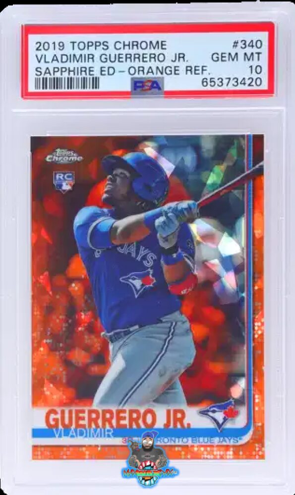 2019 Topps Chrome Sapphire Orange Vladimir Guerrero Jr. #340 /25