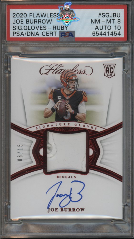 2020 Panini Flawless Signature Gloves Ruby Joe Burrow #1 /15