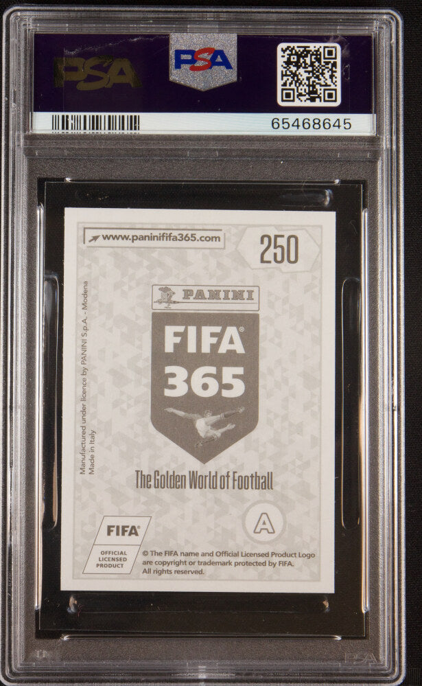 Back of 2017 Panini Fifa 365 Stickers Kylian Mbappe #250