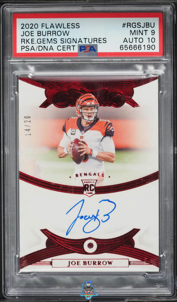 2020 Panini Flawless Rookie Gems Signatures Joe Burrow #1 /20
