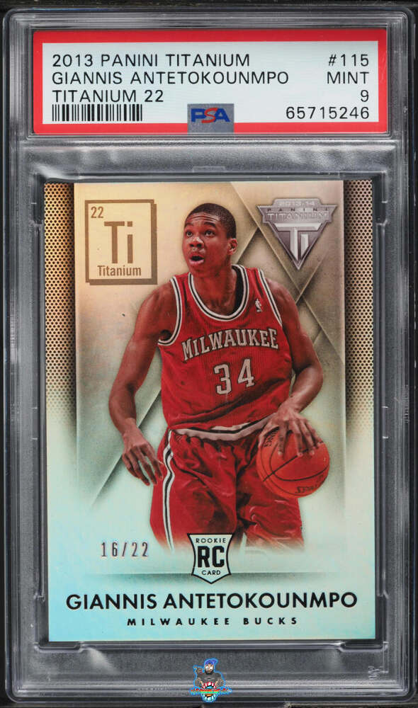 2013 Panini Titanium Titanium 22 Giannis Antetokounmpo #115 /22