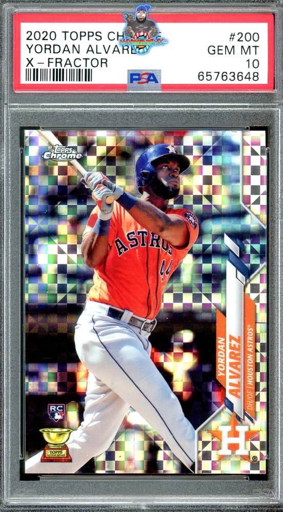 2020 Topps Chrome Xfractor Yordan Alvarez #200