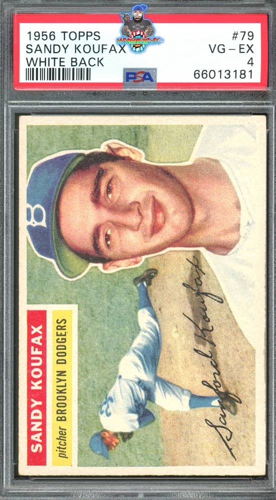 1956 Topps White Back Sandy Koufax #79