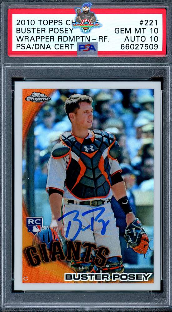 2010 Topps Chrome Wrapper Redemption Refractor Buster Posey #221