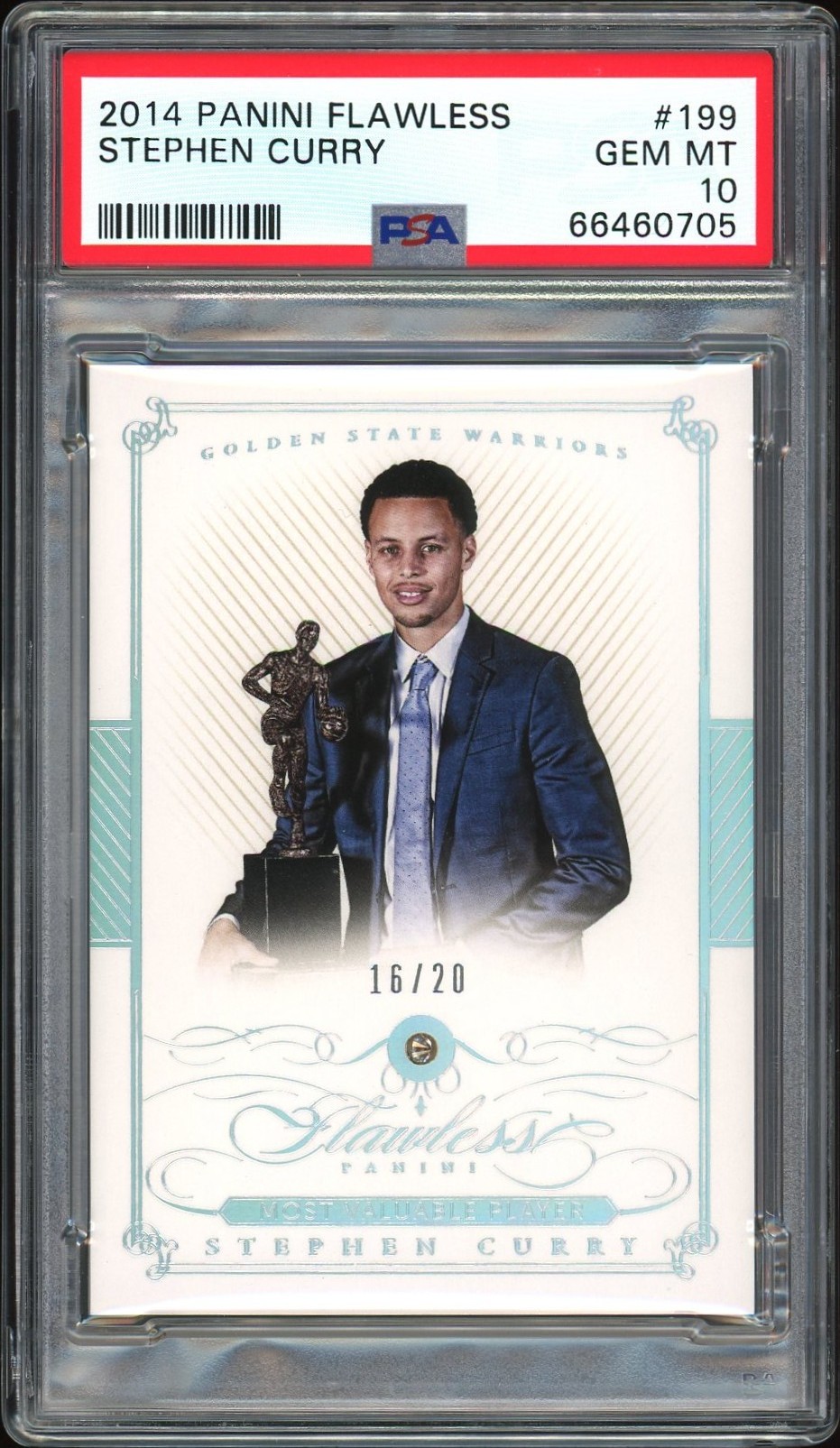 2014 Panini Flawless Most Valuable Player Award Stephen Curry #199 /20