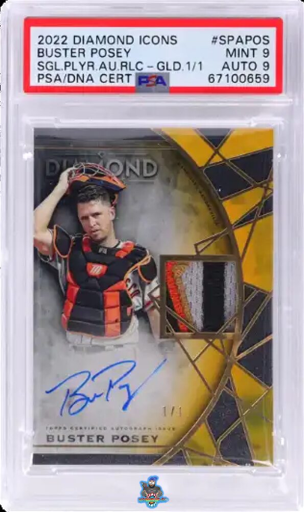 2022 Topps Diamond Icons Autograph Relic Gold Buster Posey #SPAPOS /1