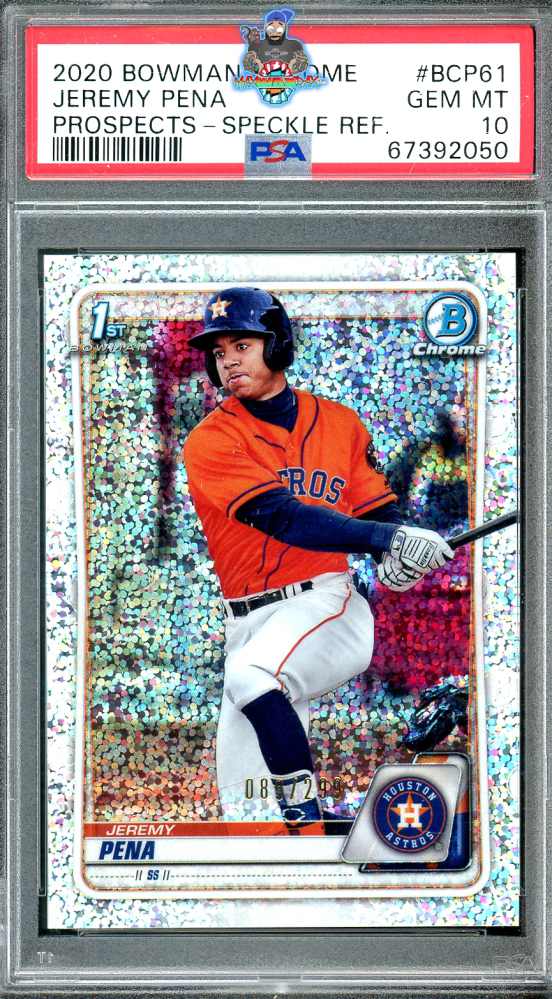 2020 Bowman Chrome Prospect Speckle Refractor Jeremy Pena #BCP61 /299