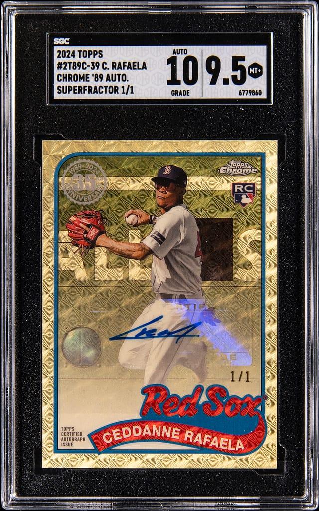 2024 Topps Ch. '89 Auto. Superfractor 1/1 Ceddanne Rafaela #2T89C-39