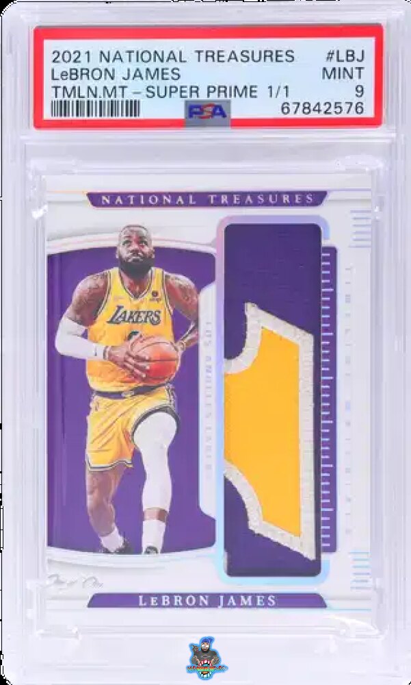 2021 National Treasures Timeline Materials Super Prime LeBron James #11 /1