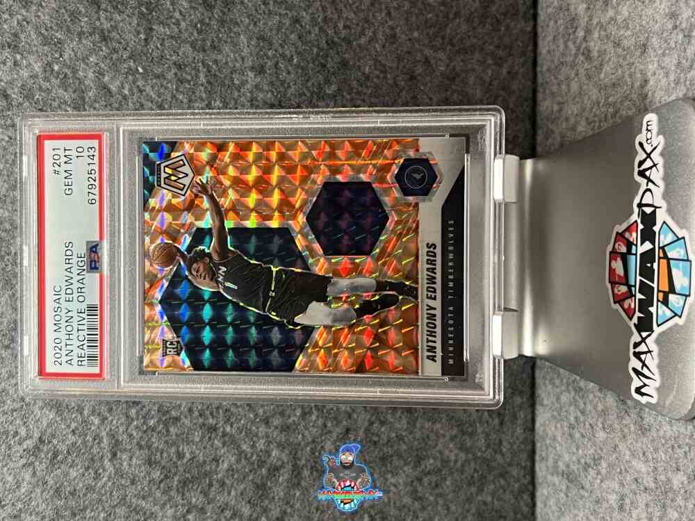 2020 Panini Mosaic Reactive Orange Anthony Edwards #201