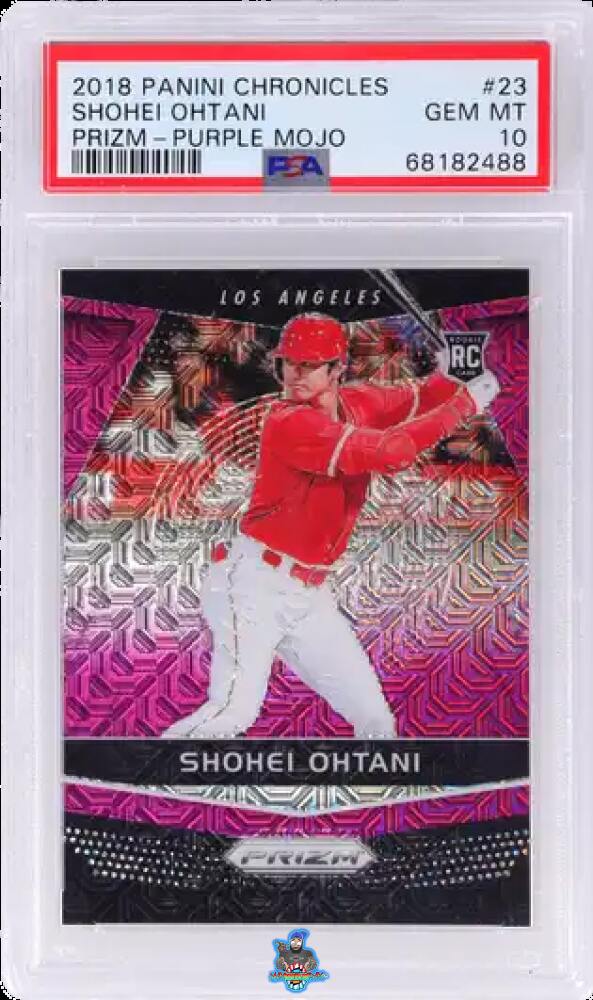 2018 Panini Prizm Purple Mojo Shohei Ohtani #23 /99