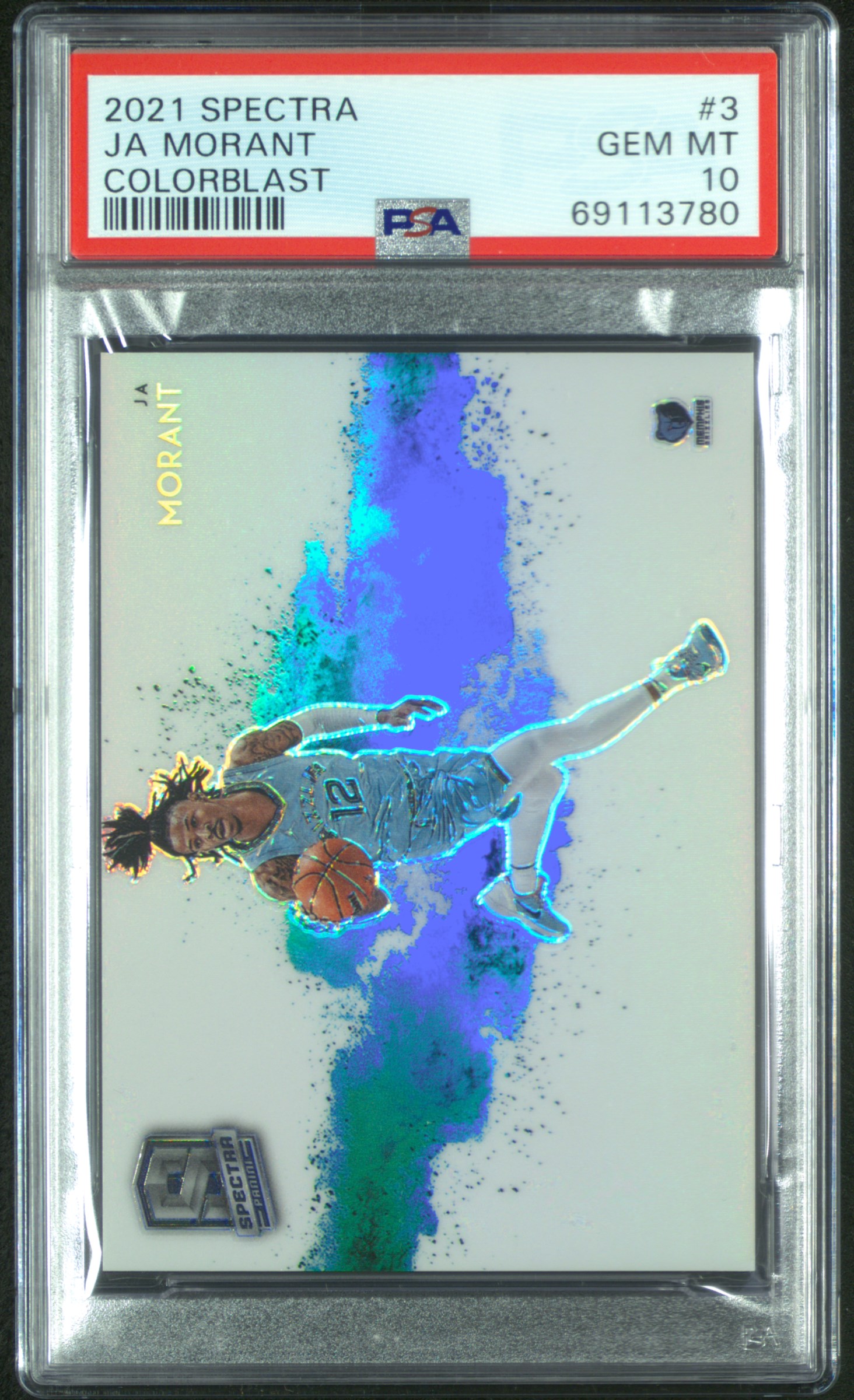 2021 Panini Spectra Color Blast Prizm Ja Morant #3