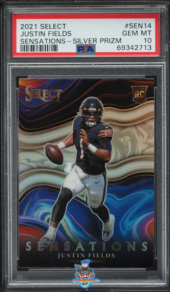 2021 Panini Select Sensations Prizm Justin Fields #14