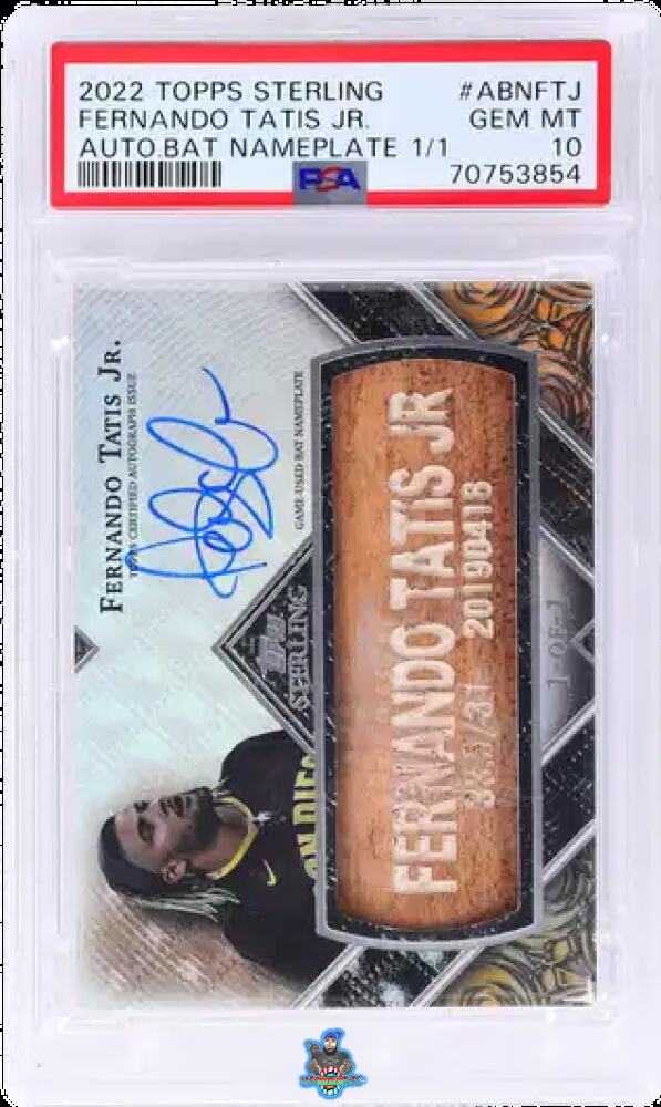 2022 Topps Sterling Bat Nameplate Autograph Fernando Tatis Jr. #ABNFTJ /1